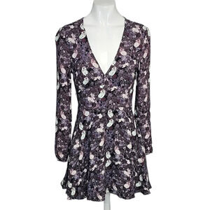 Aritzia Sunday Best Floral Mini Dress  Cut Out Back Size 2
